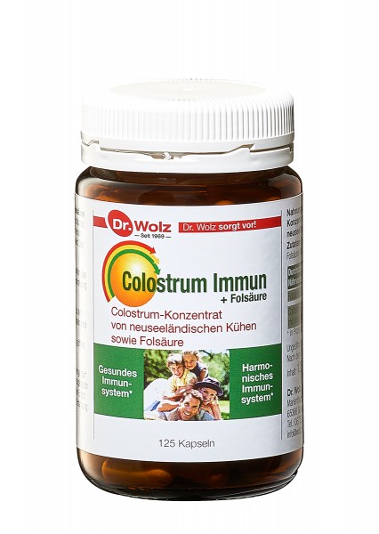 Dr. Wolz® Colostrum-Immun + Folsäure 125 Kapseln
