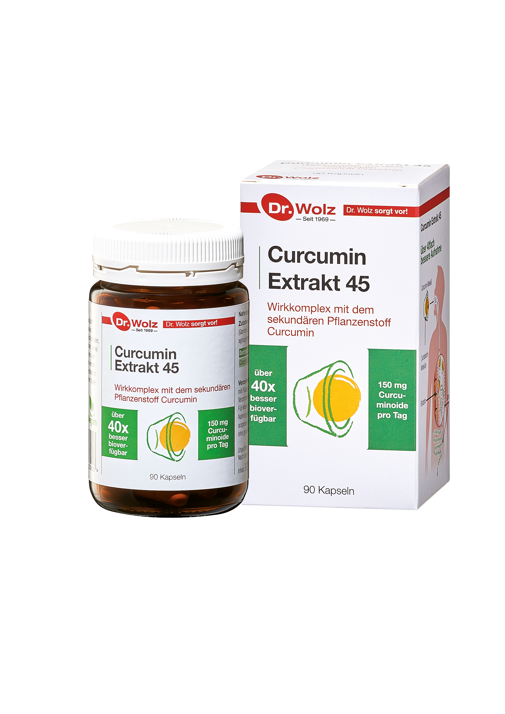Dr. Wolz® Curcumin Extrakt 45 (90 Kapseln) Dr. Wolz Produkte Für