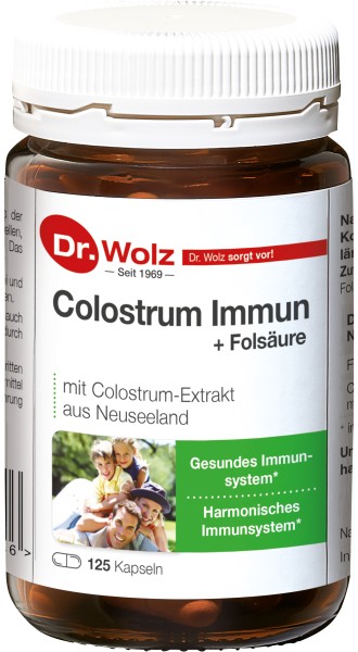 Dr. Wolz® Colostrum-Immun + Folsäure 125 Kapseln